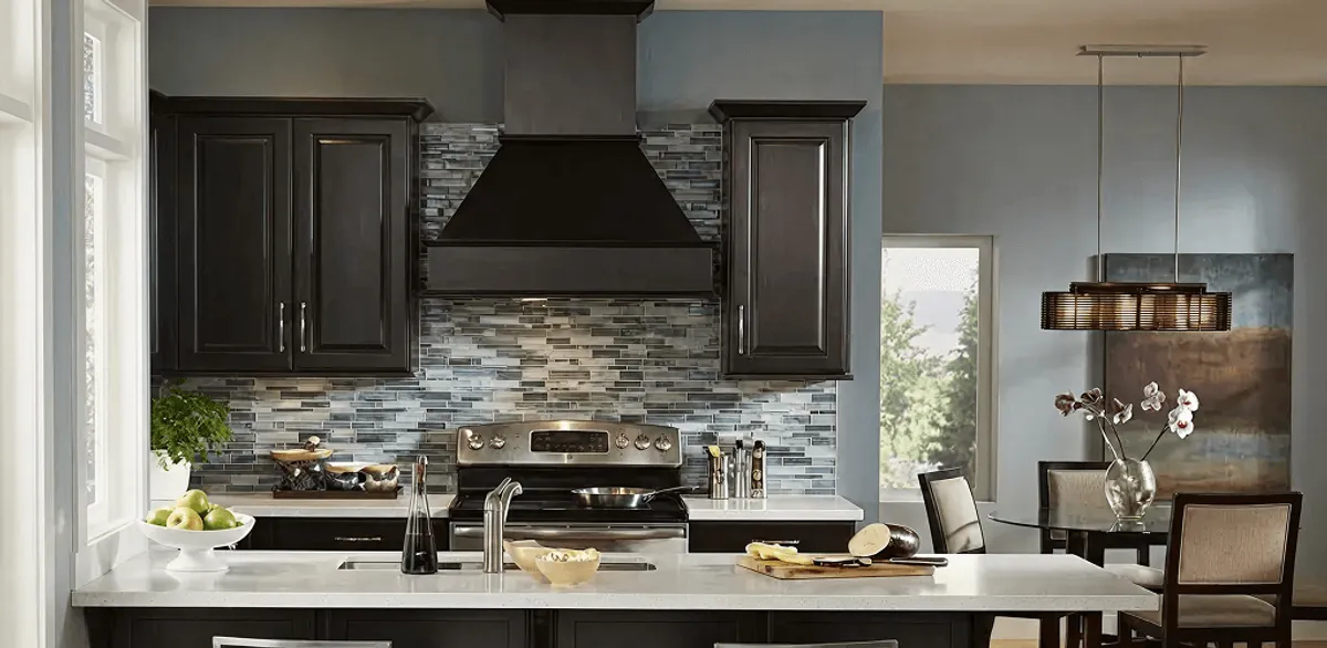 Kitchen cabinet painting and refinishing in a modern kitchen in Anaheim, CA