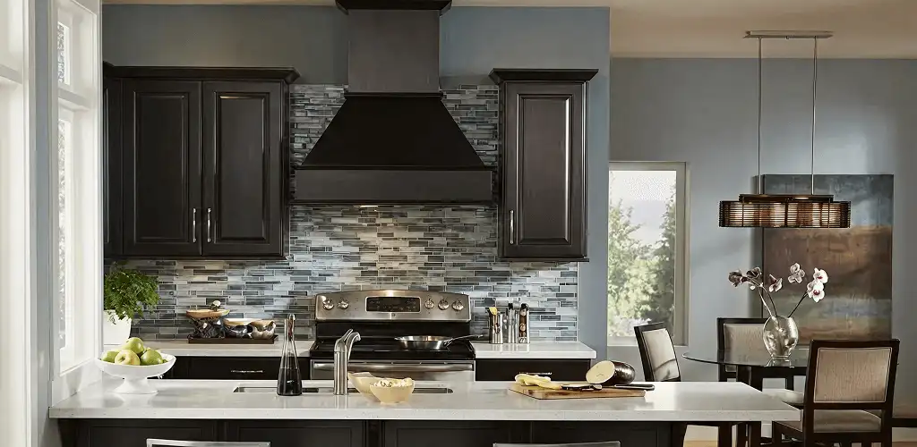 Kitchen cabinet painting and refinishing in a modern kitchen in Anaheim, CA